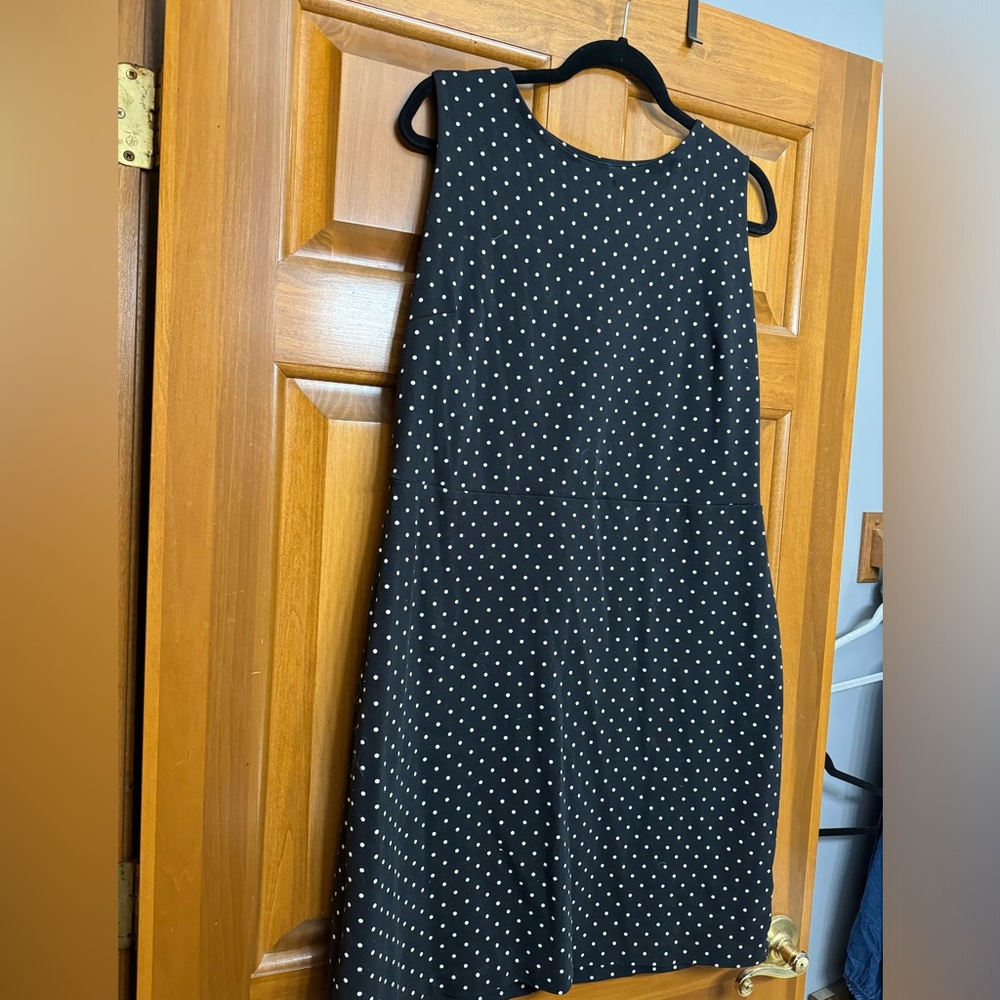 Old Navy Black and White Dot Dress